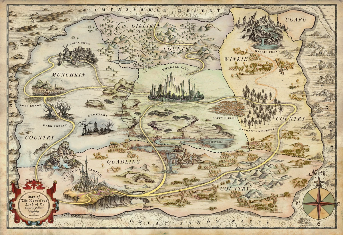 hand drawn map of Isle of Berk